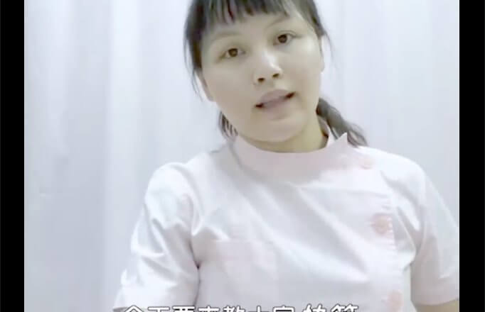 杏安護理長-示範如何正確使用快篩